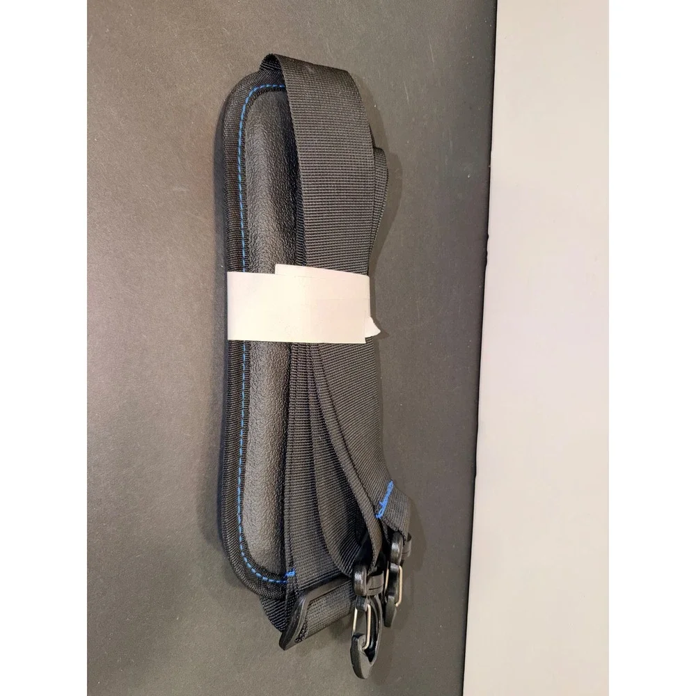 RTIC Black Padded Adjustable Cooler Bag Shoulder Strap Blue Stitch Replacement